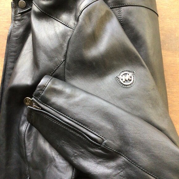 NWT Matchless Leather Biker Motorcycle Jacket w Padding on Inside - Picture 7 of 9